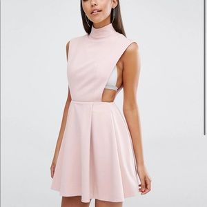 AQAQ Sorah High Neck Mini Dress - Black